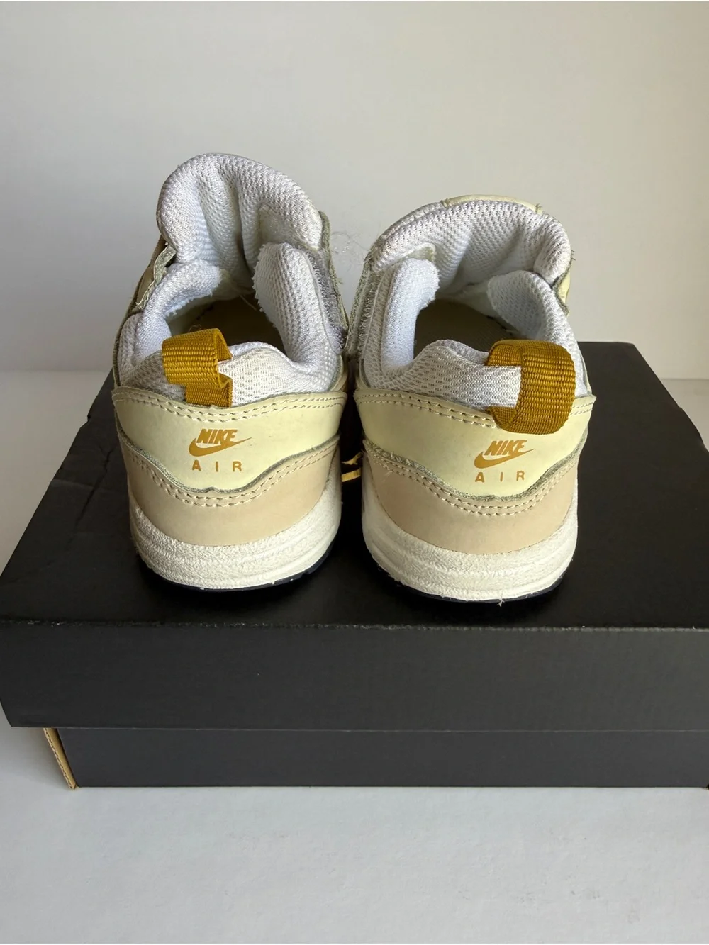 Nike Kids' Sneakers in Cream, White and Gold Accent